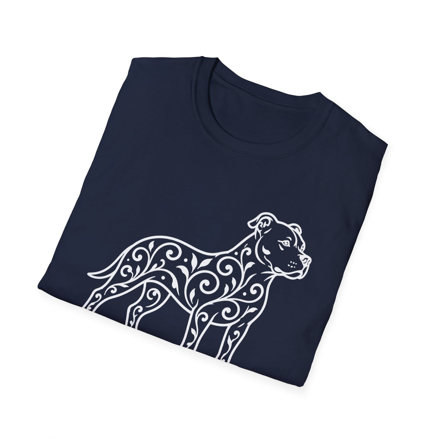 Pitbull Floral Pattern T-Shirt