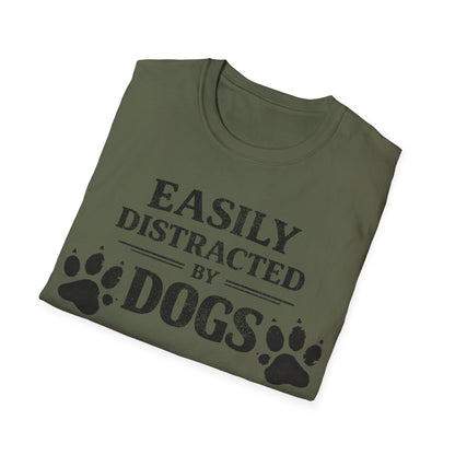 Easily Distracted by Dogs T-Shirt