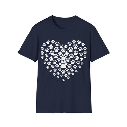 Heart of Paw Prints  T-Shirt