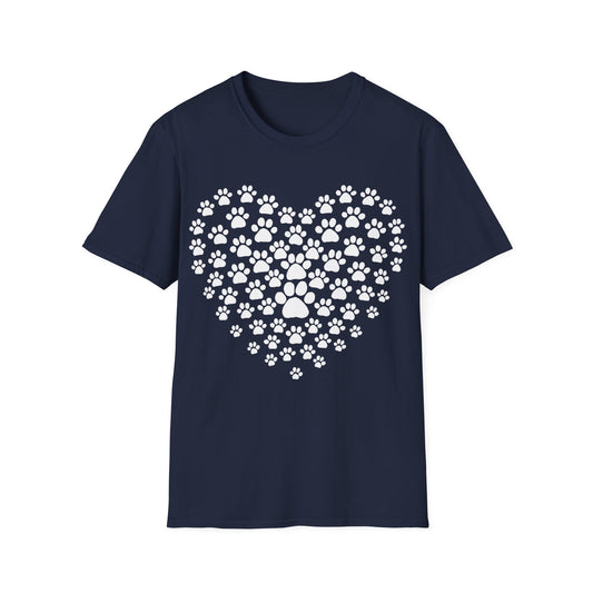 Heart of Paw Prints  T-Shirt