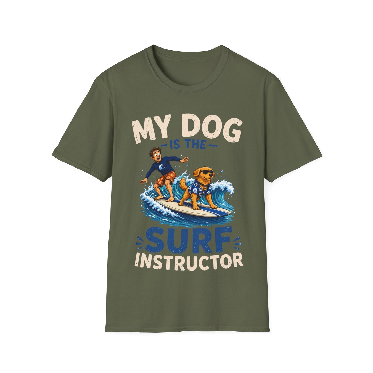 Dog Surf Instructor T-Shirt