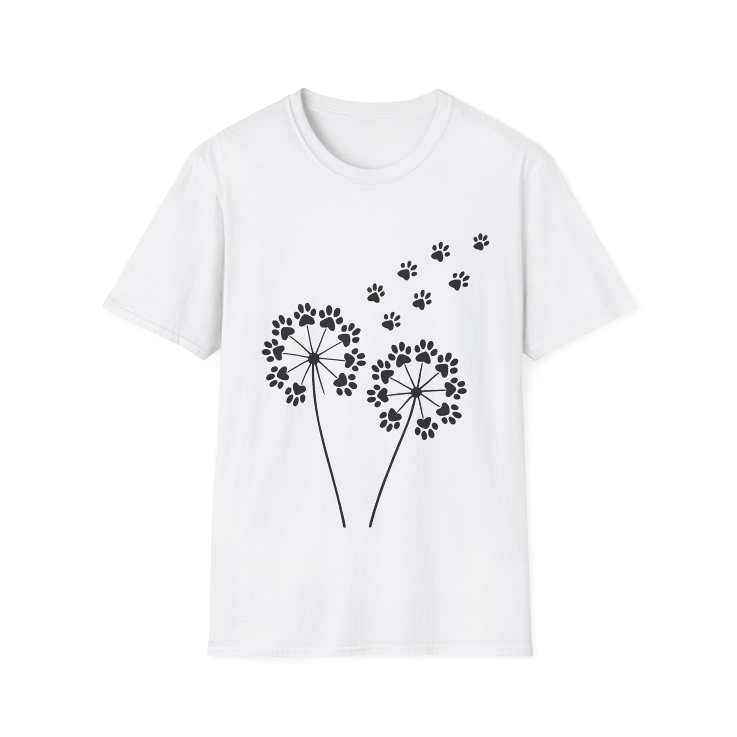 Dandelion Paw Prints T-Shirt