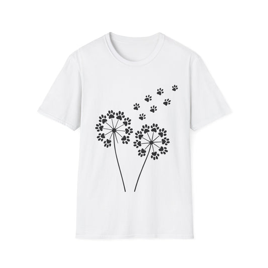 Dandelion Paw Prints T-Shirt