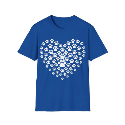 Heart of Paw Prints  T-Shirt