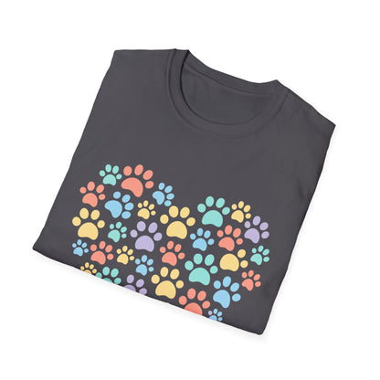 Rainbow Paw Heart T-Shirt