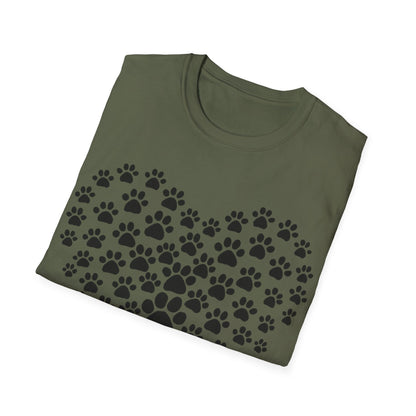 Heart of Paw Prints  T-Shirt