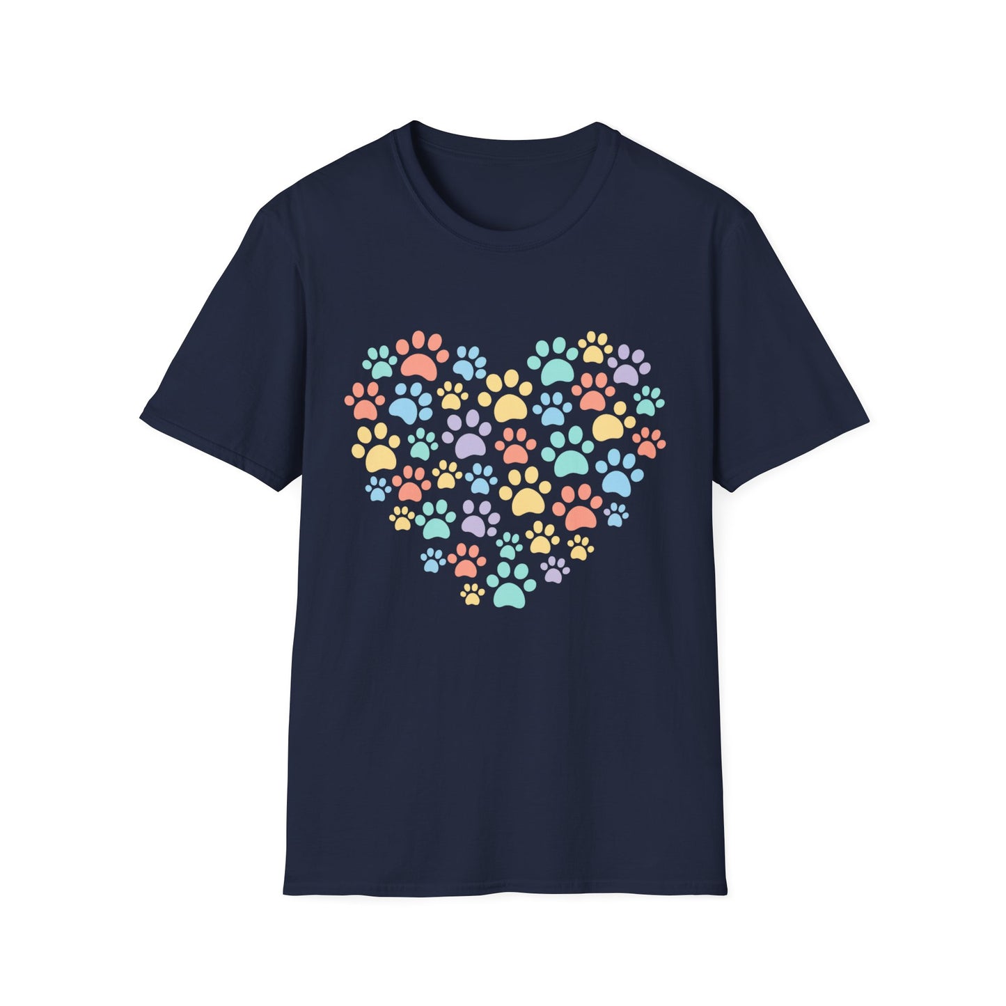 Rainbow Paw Heart T-Shirt