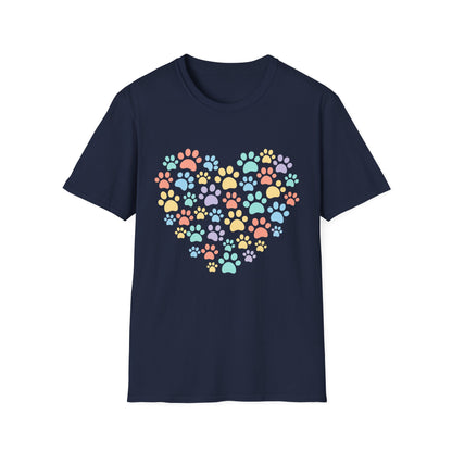 Rainbow Paw Heart T-Shirt