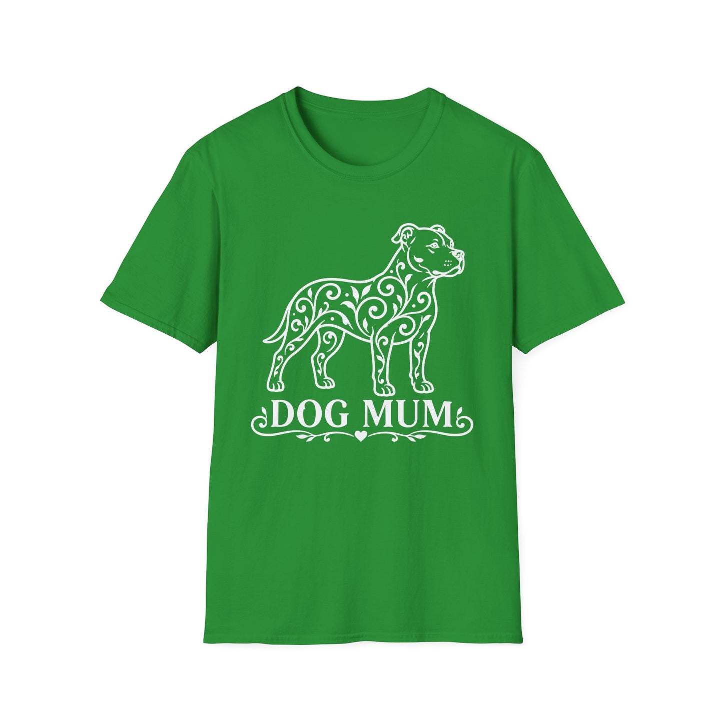 Pitbull Floral Pattern T-Shirt