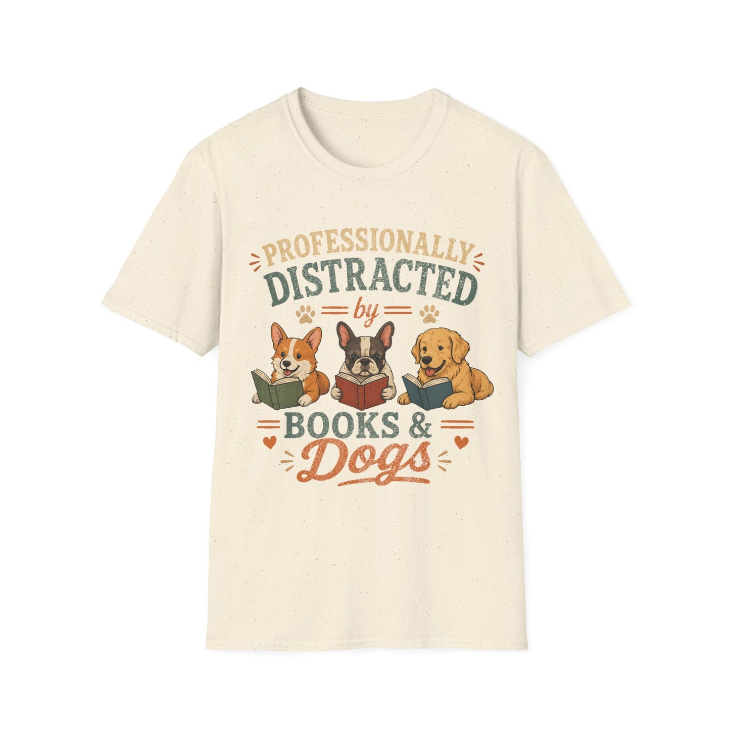 Love Reading and Dogs T-Shirt