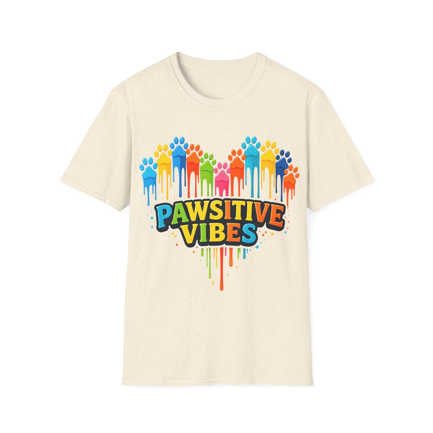 Colorful Dog Paw Prints T-Shirt