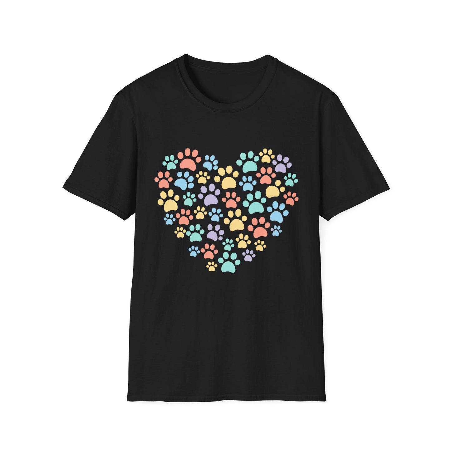 Rainbow Paw Heart T-Shirt