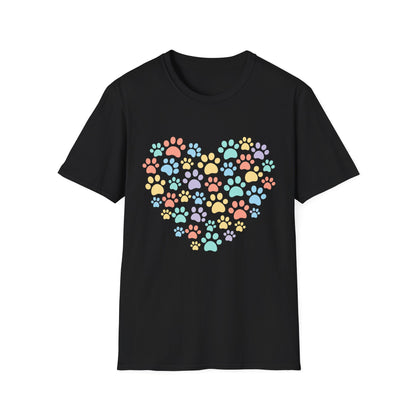 Rainbow Paw Heart T-Shirt