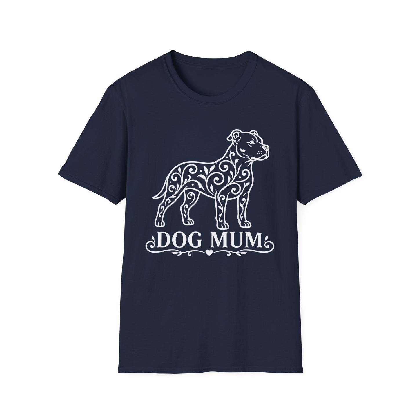 Pitbull Floral Pattern T-Shirt