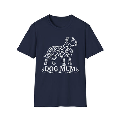 Pitbull Floral Pattern T-Shirt