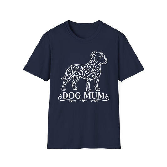 Pitbull Floral Pattern T-Shirt