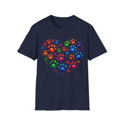 Heart of Paws in 3D T-Shirt