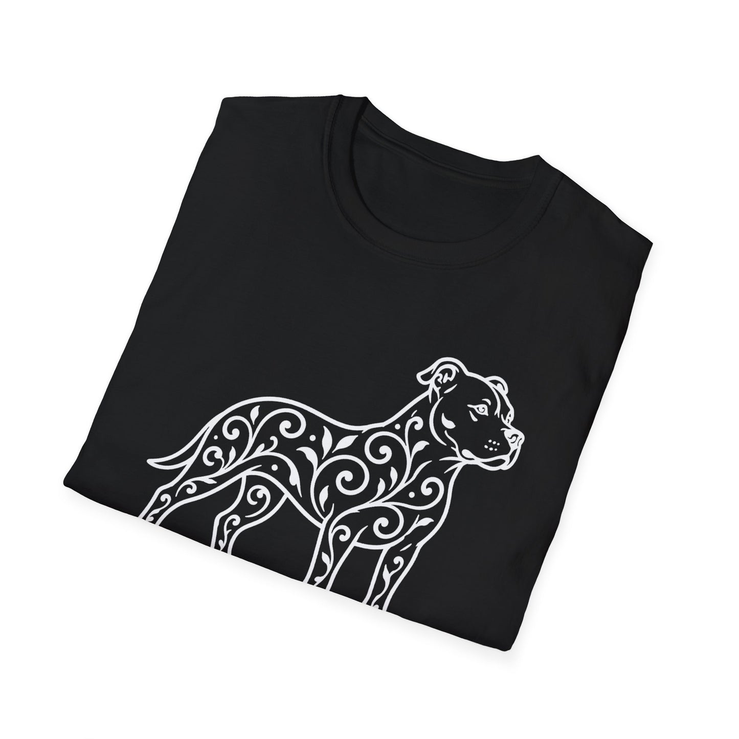 Pitbull Floral Pattern T-Shirt