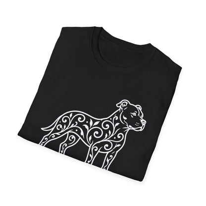 Pitbull Floral Pattern T-Shirt