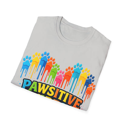 Colorful Dog Paw Prints T-Shirt