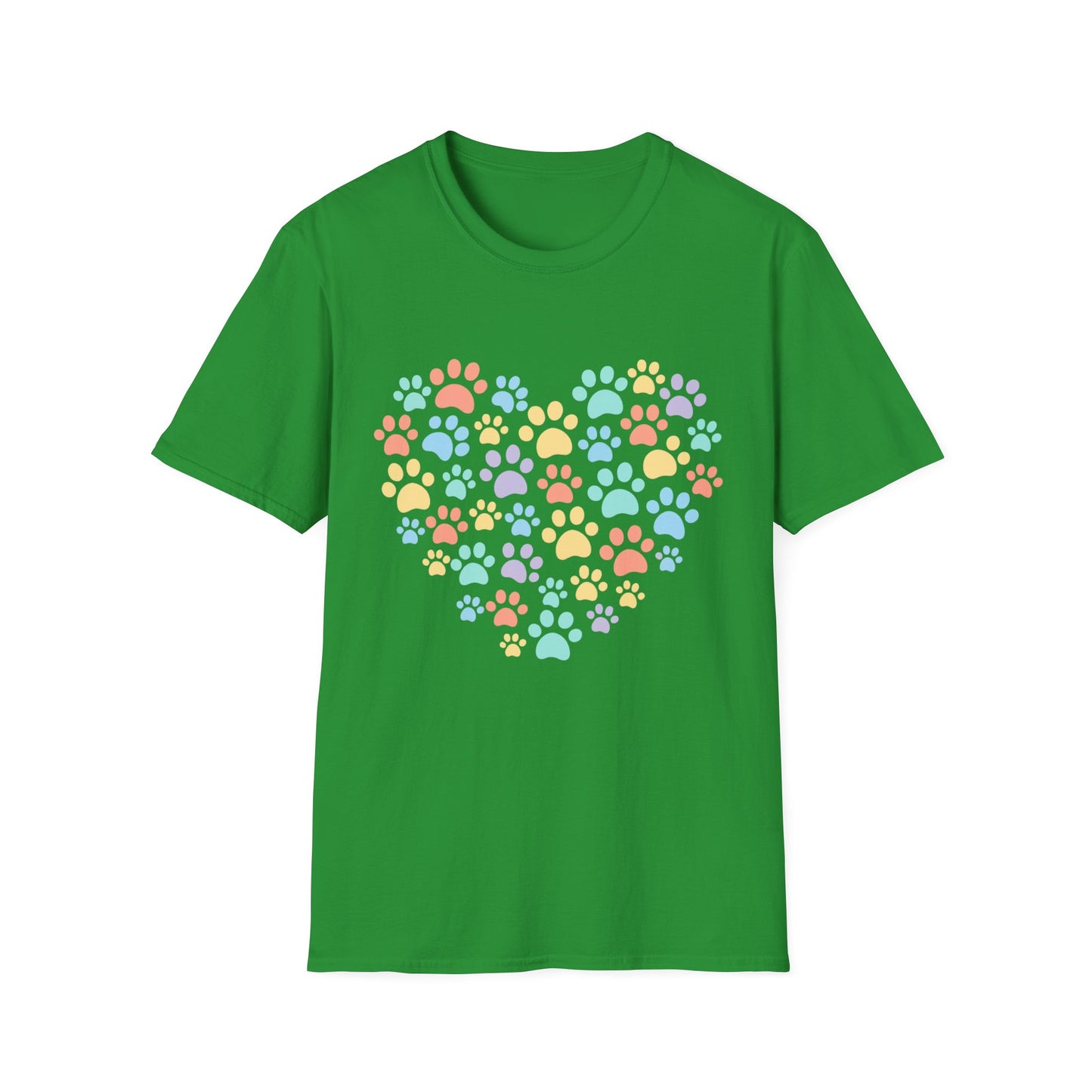 Rainbow Paw Heart T-Shirt
