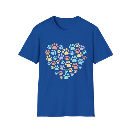 Rainbow Paw Heart T-Shirt