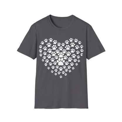 Heart of Paw Prints  T-Shirt