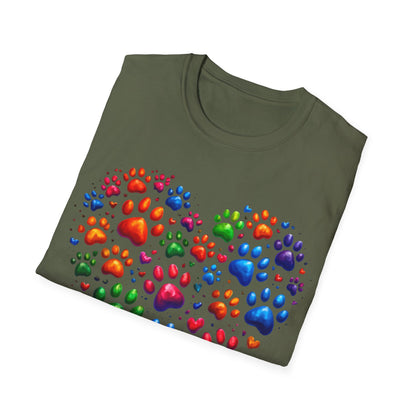 Heart of Paws in 3D T-Shirt
