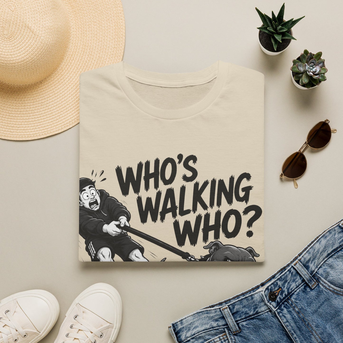 Who is Walking Who T-Shirt