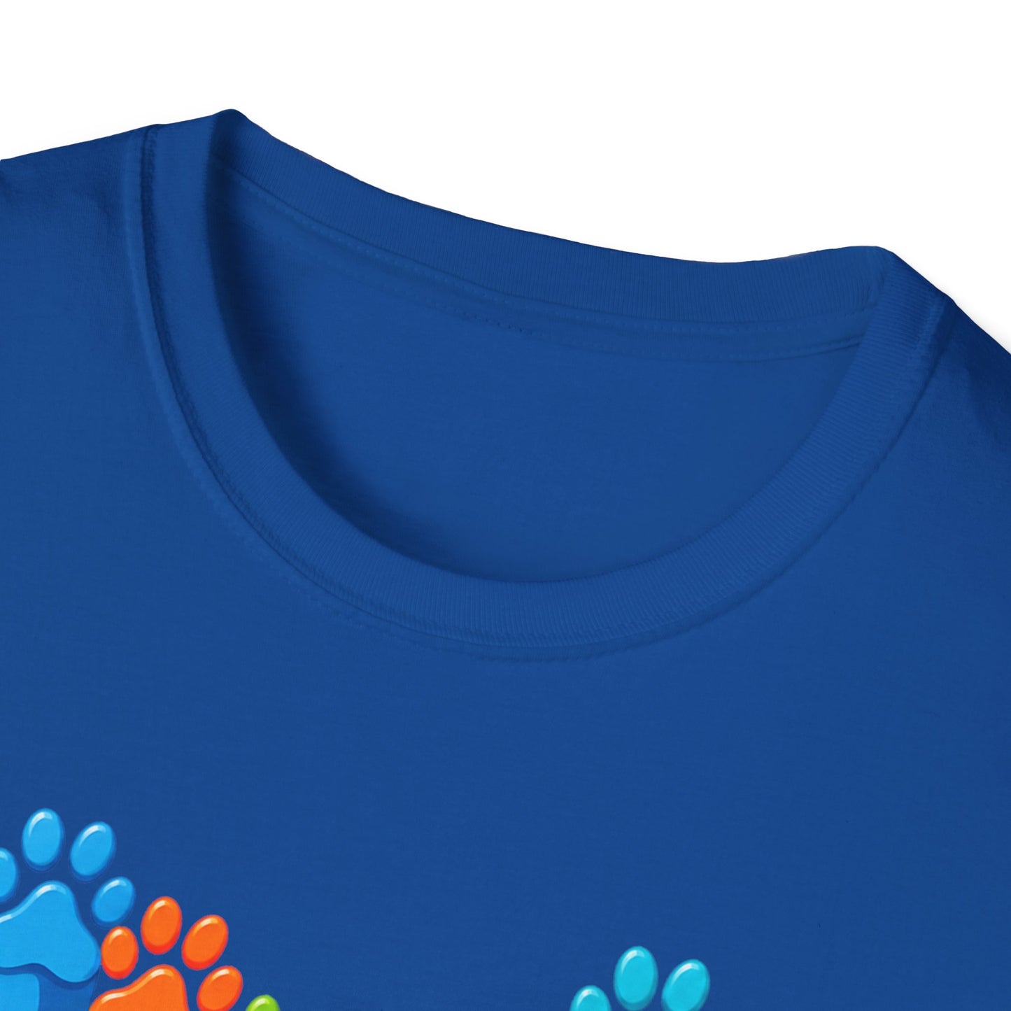 Colorful Dog Paw Prints T-Shirt