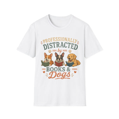 Love Reading and Dogs T-Shirt