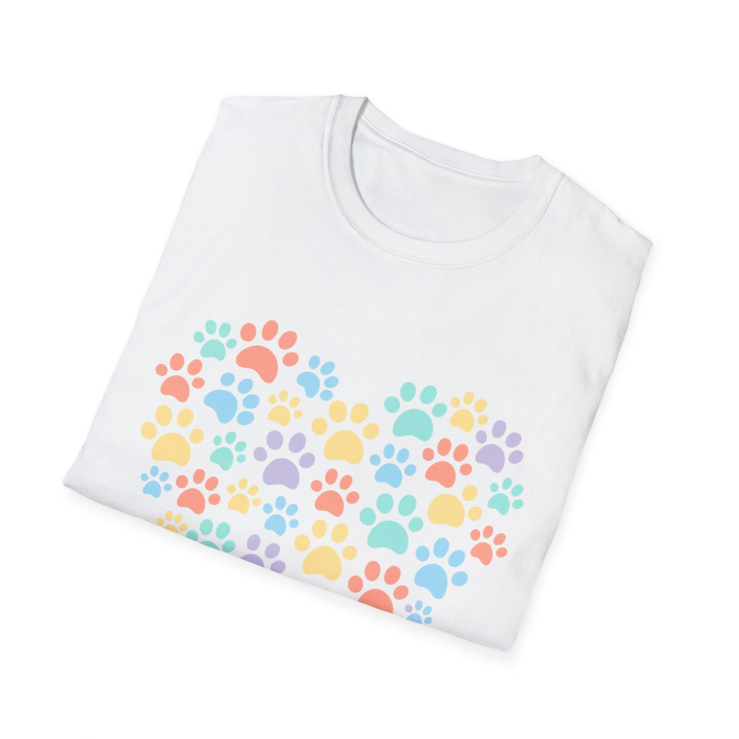 Rainbow Paw Heart T-Shirt
