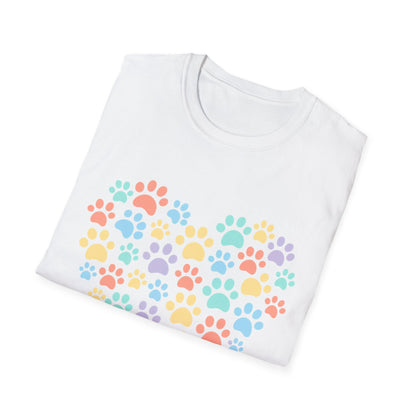 Rainbow Paw Heart T-Shirt