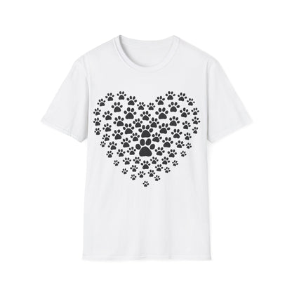 Heart of Paw Prints  T-Shirt