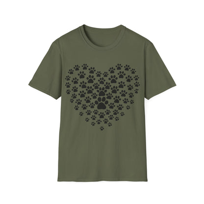 Heart of Paw Prints  T-Shirt