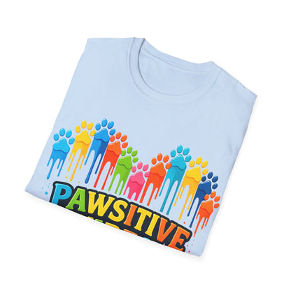 Colorful Dog Paw Prints T-Shirt