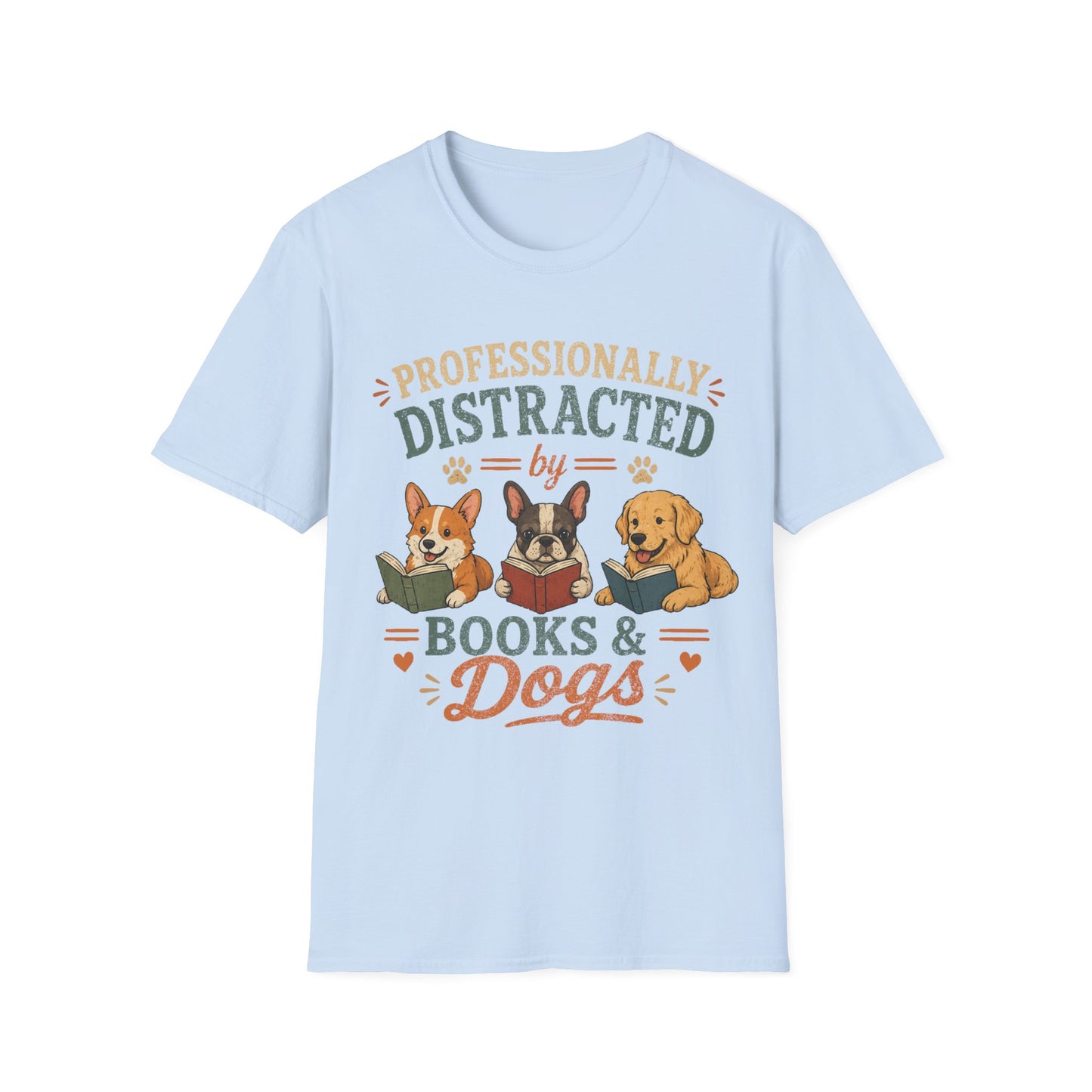 Love Reading and Dogs T-Shirt