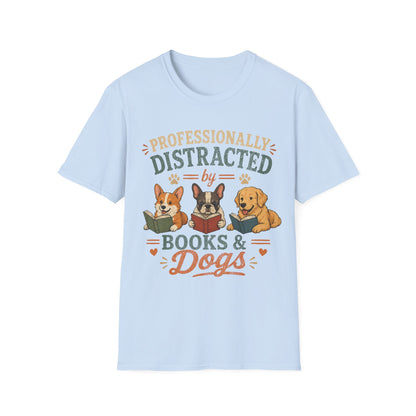 Love Reading and Dogs T-Shirt