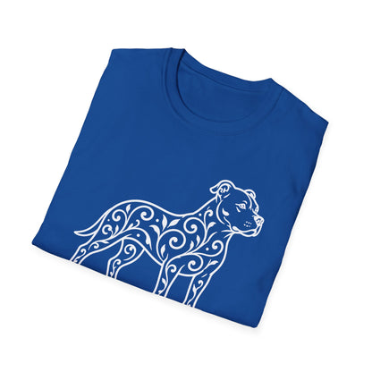 Pitbull Floral Pattern T-Shirt
