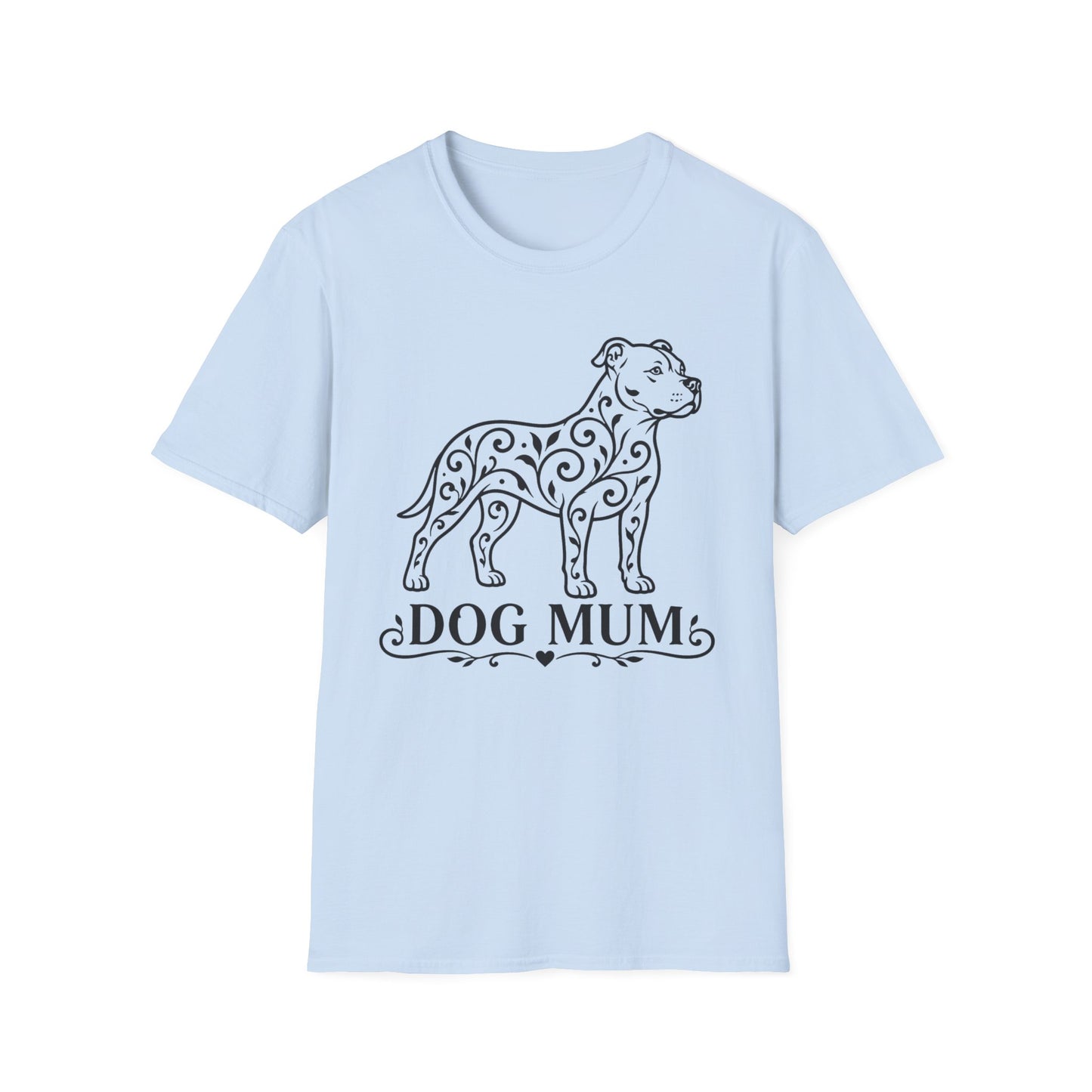 Pitbull Floral Pattern T-Shirt
