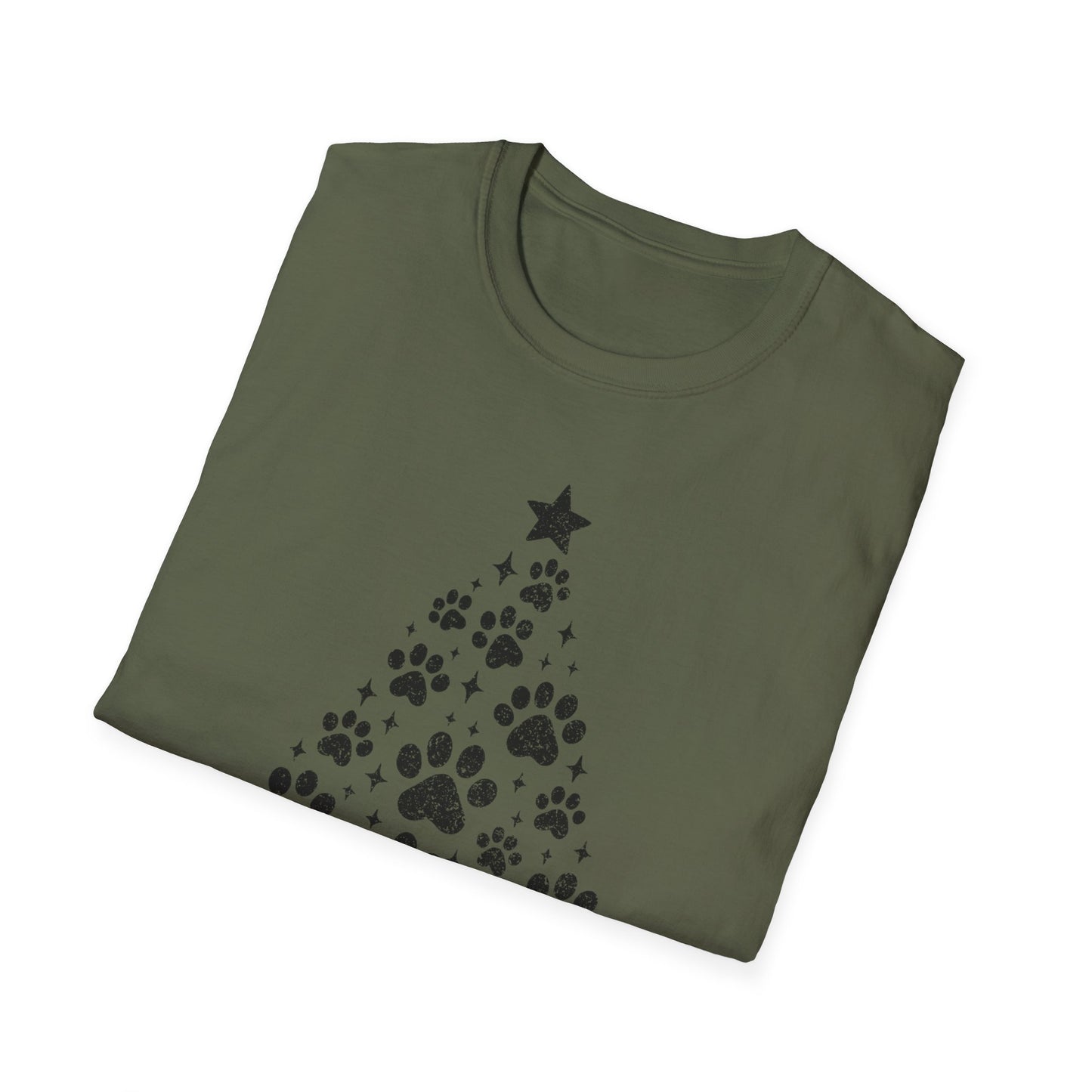 X_Mas Tree Paws T-Shirt