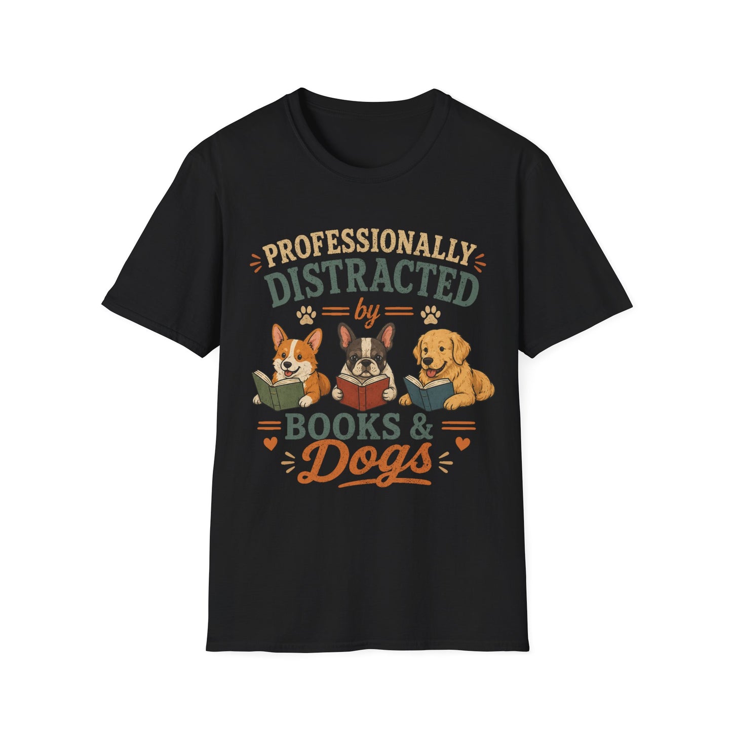 Love Reading and Dogs T-Shirt