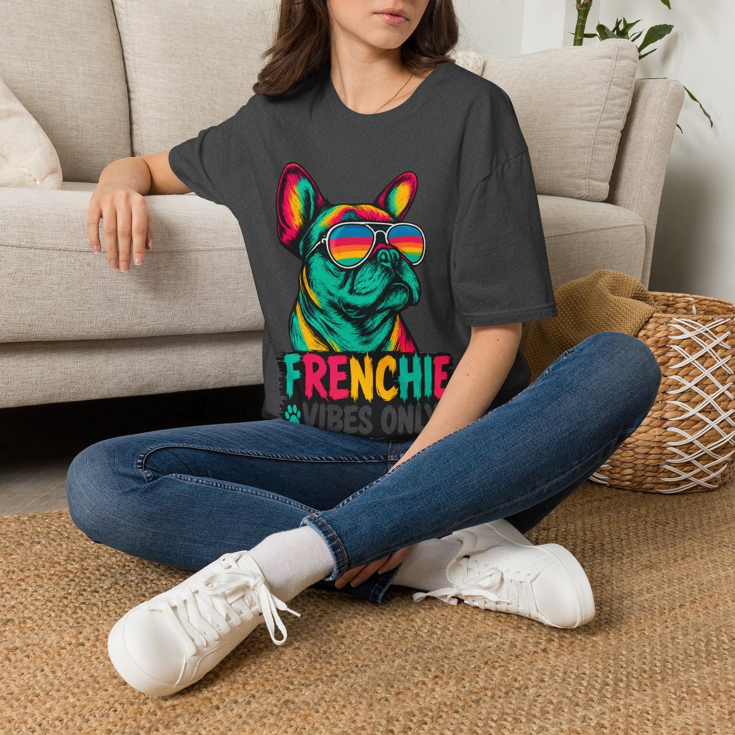 Sunglasses for a Frenchie T-Shirt