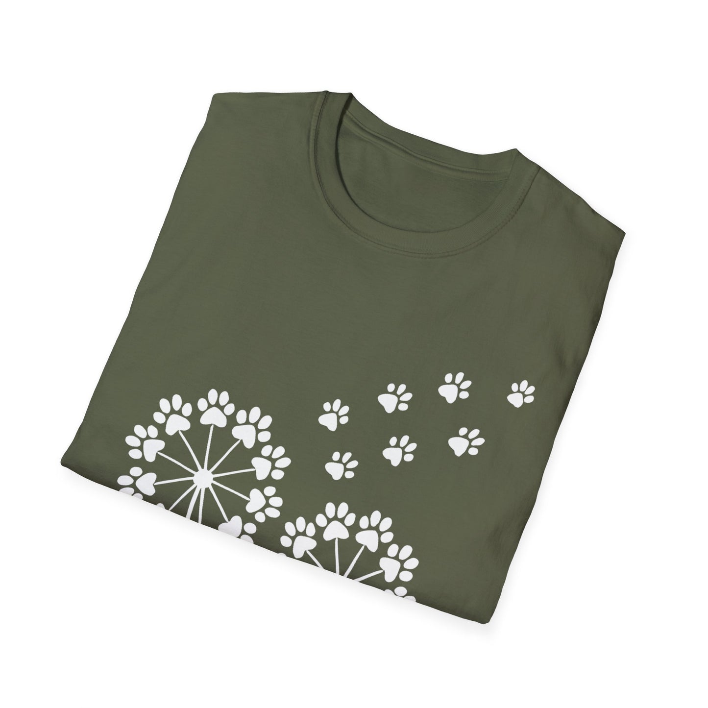 Dandelion Paw Prints T-Shirt