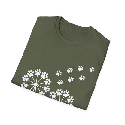 Dandelion Paw Prints T-Shirt