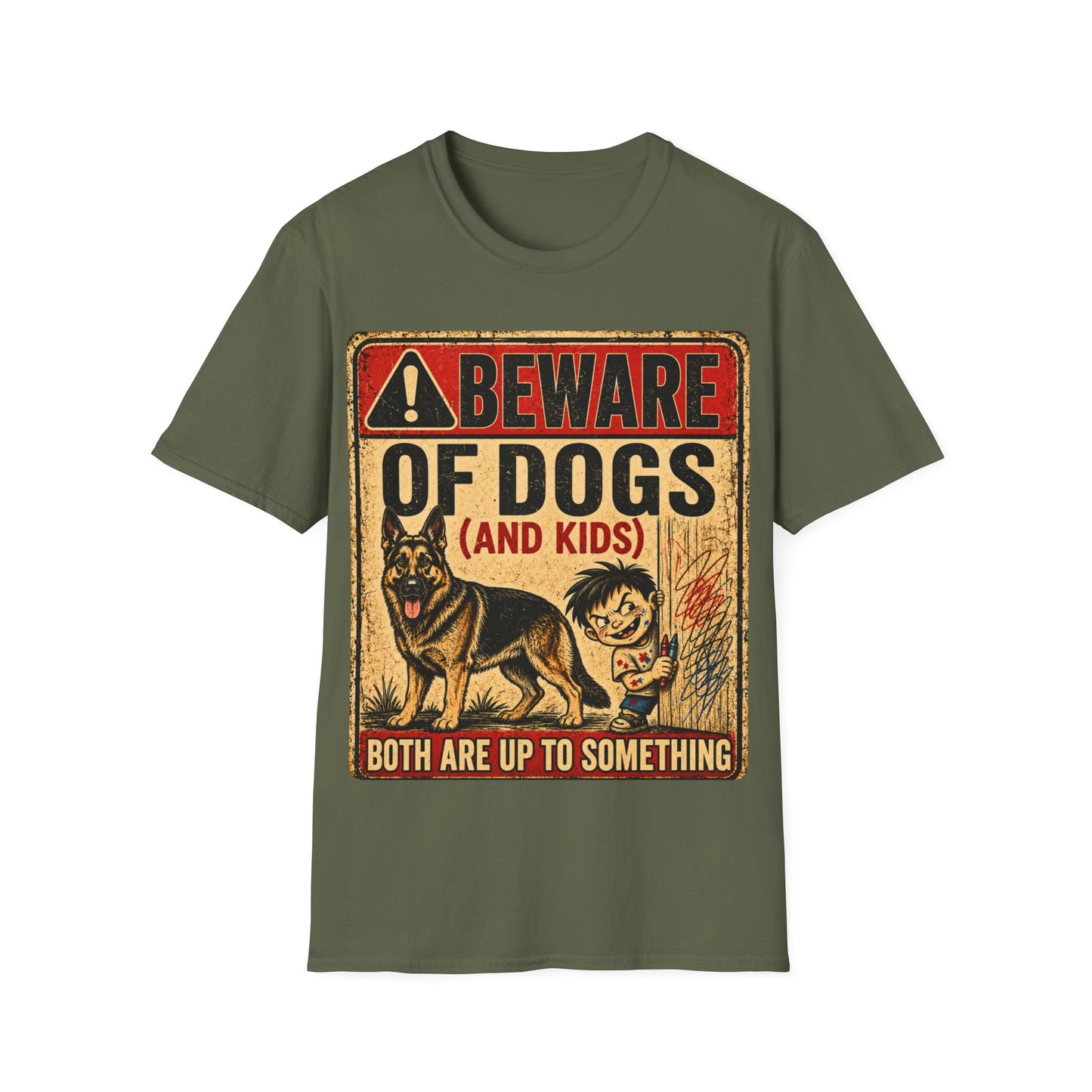 Be aware of Dogs and Kids  T-Shirt