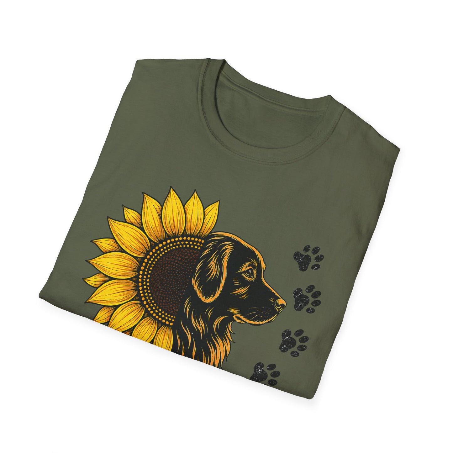 Sunflower Paw Prints T-Shirt