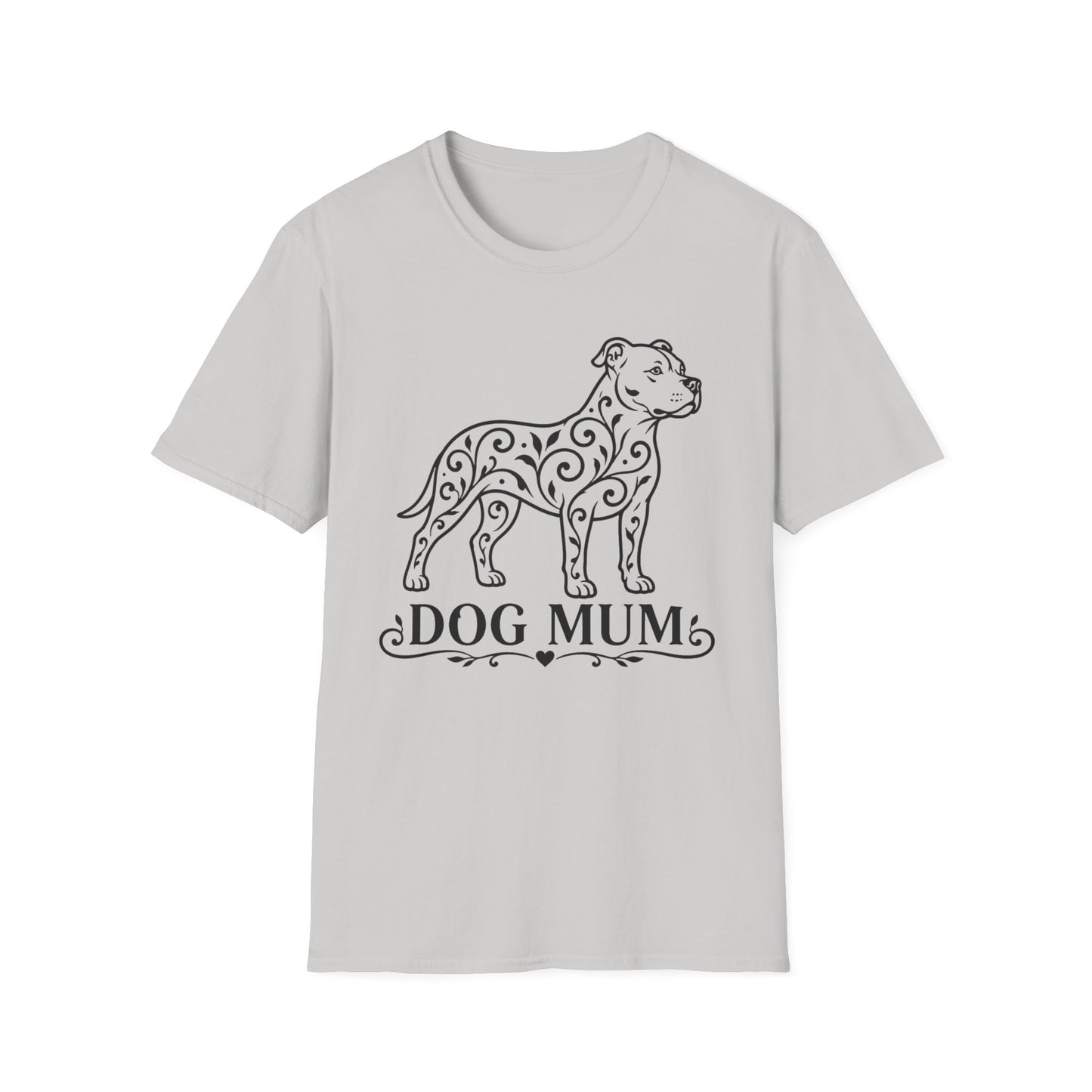 Pitbull Floral Pattern T-Shirt