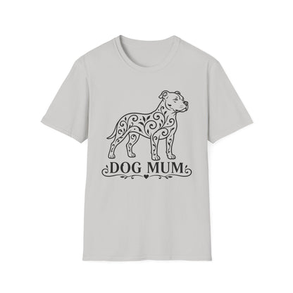Pitbull Floral Pattern T-Shirt