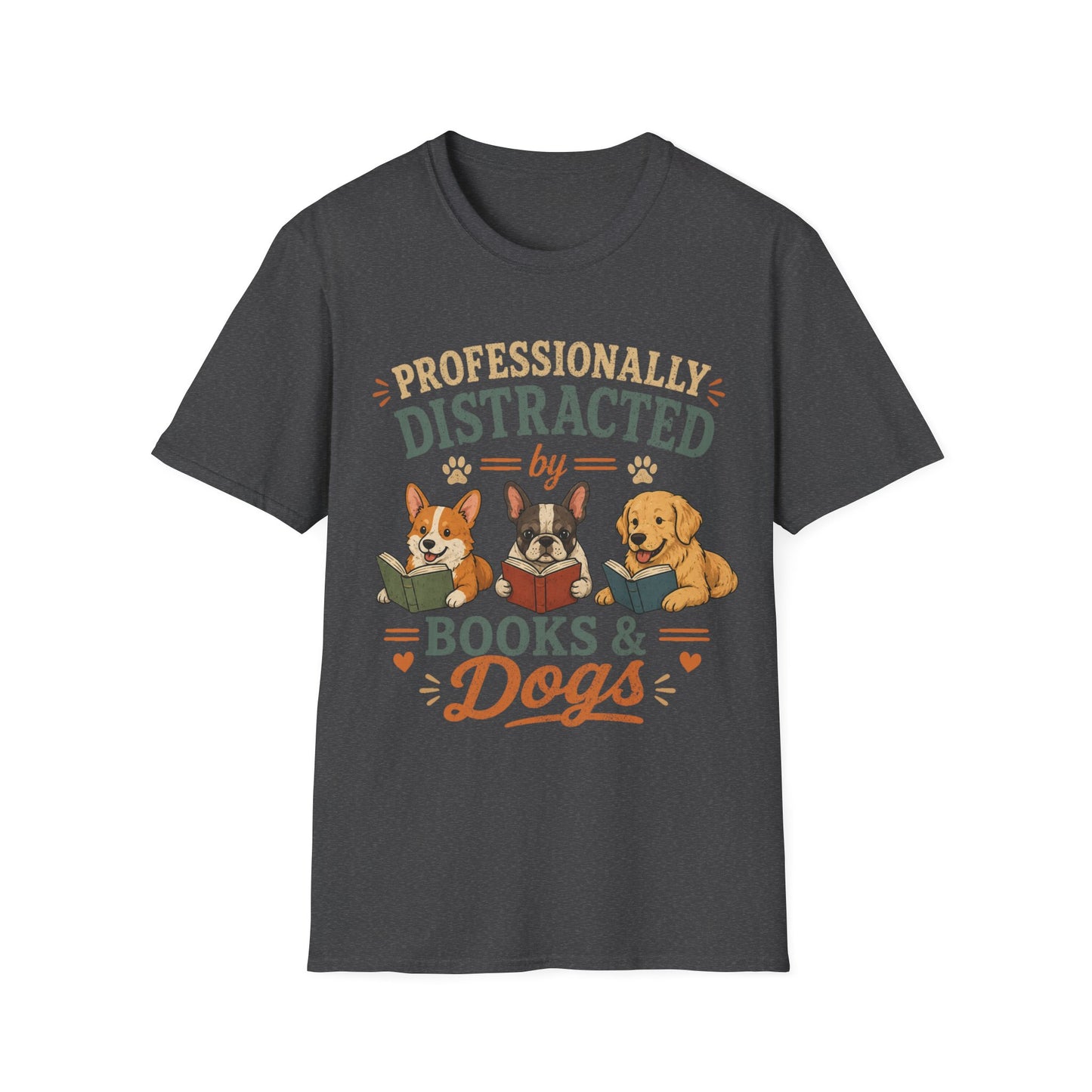Love Reading and Dogs T-Shirt